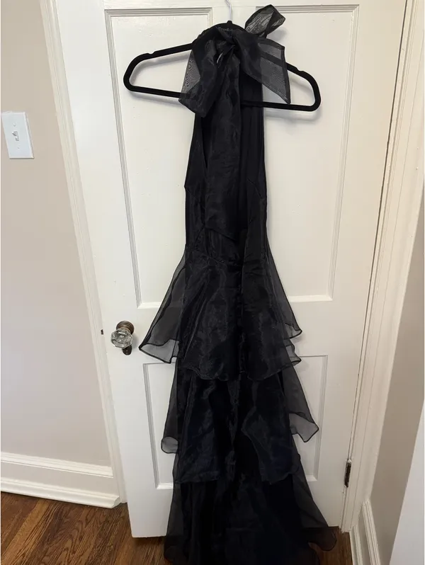 Lulus Black Tiered Dress - Image 4
