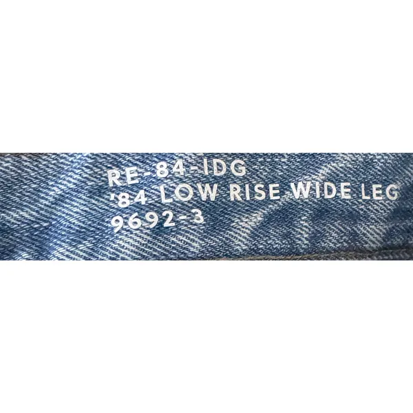 J. Crew '84 Low Rise Distressed Wide Leg Denim Jeans Light Blue Wash Size 31 - Image 5