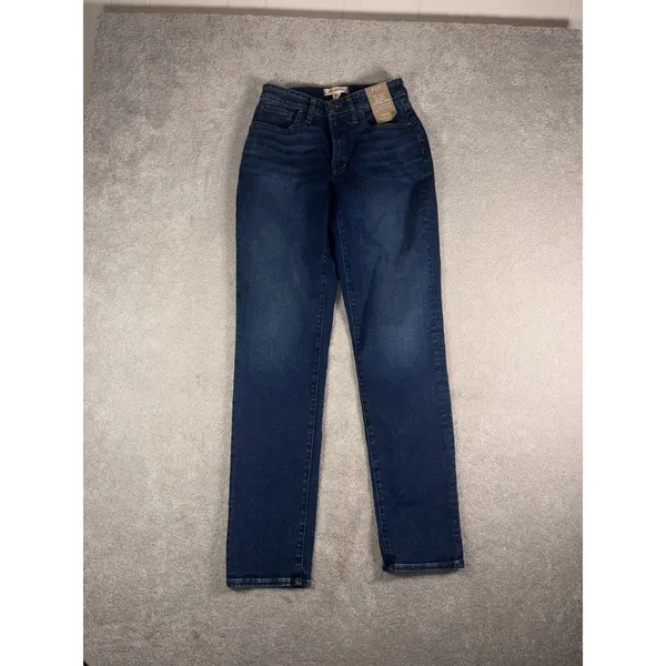 Madewell NWT Womens 27T Curvy Perfect Vintage Jeans Mid Rise Blue - Image 2