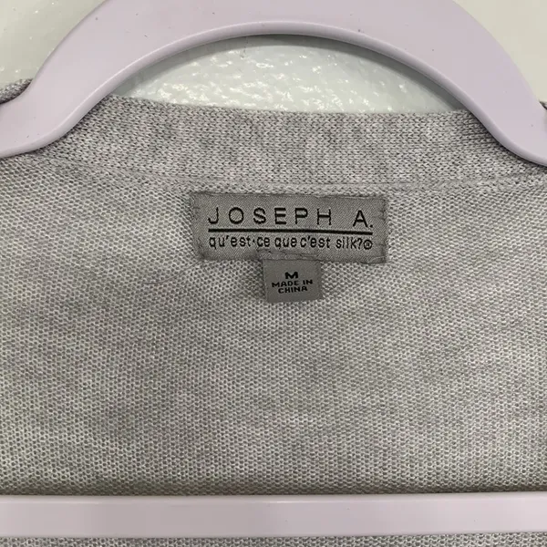 Joseph A Long Length Light Grey Open Front Cardigan Size M - Image 3
