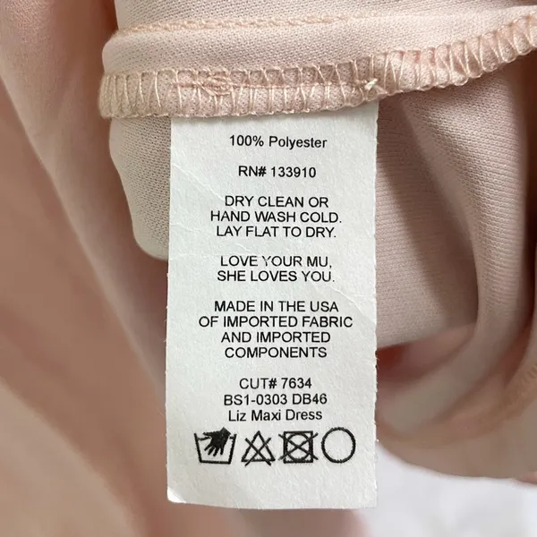 Show Me Your Mumu New Liz Maxi Bridesmaid Dress Dusty Blush Pink Size Medium - Image 16