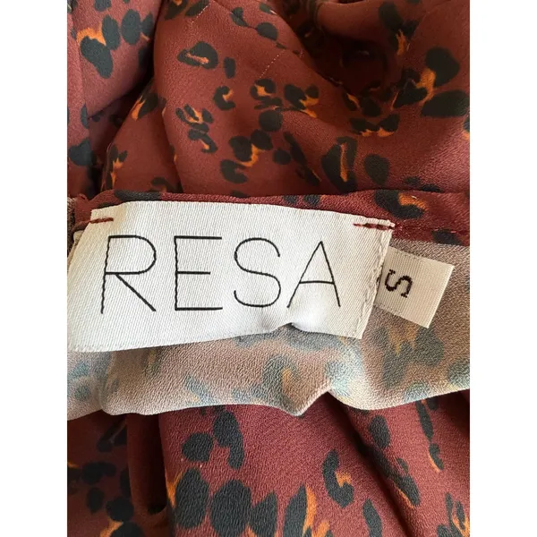 RESA Noelle Maxi Dress In Gemma Small Cut Out Front Tie Leopard Animal Print - Image 9