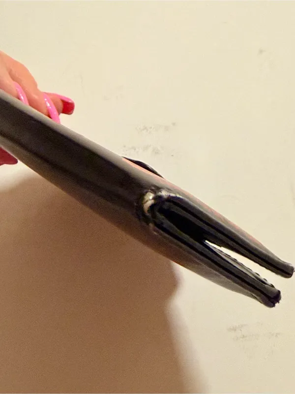 Elvira Mistress of the Dark coffin shaped fold wallet, faux leather 5.6"x4" - Image 9