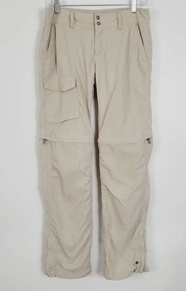 Columbia Khaki Nylon Convertible Rip Stop Outdoor Hiking Tactical Pants - Image 10