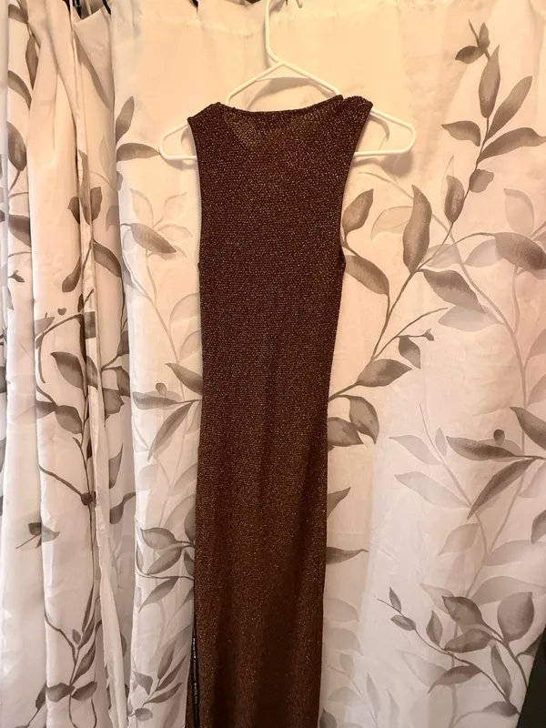 Brown Knit maxi dress white fox boutique - Image 3