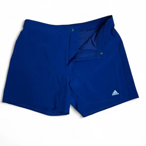 Adidas Women's Woven Swim Shorts - Royal Blue - Size Small - Image 4