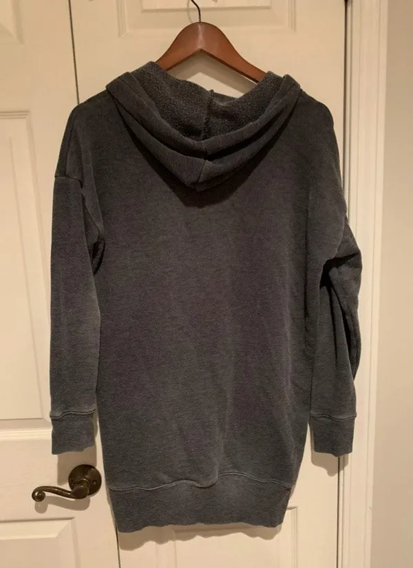 Grey Oversized American Eagle Sweatshirt  - Image 2