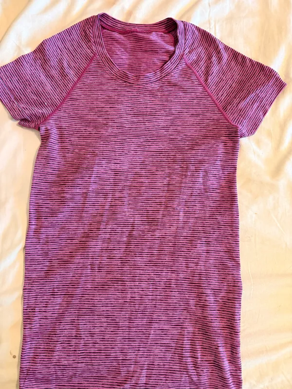 Lululemon Swiftly Tech Short Sleeve Striped Top 4 - Image 3