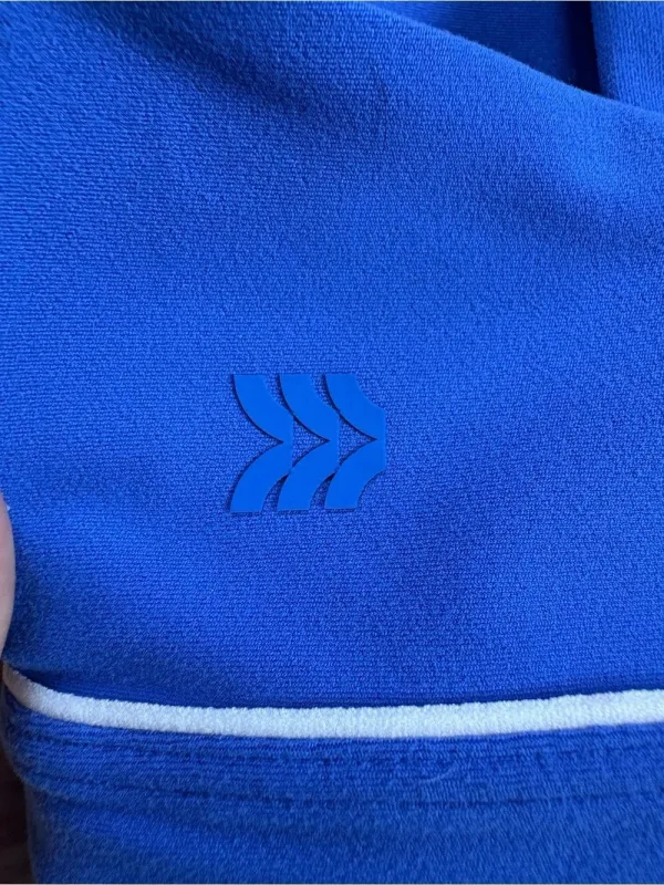 All in Motion Everyday Soft Light Support Piped Midline Sports Bra Blue Small - Image 3