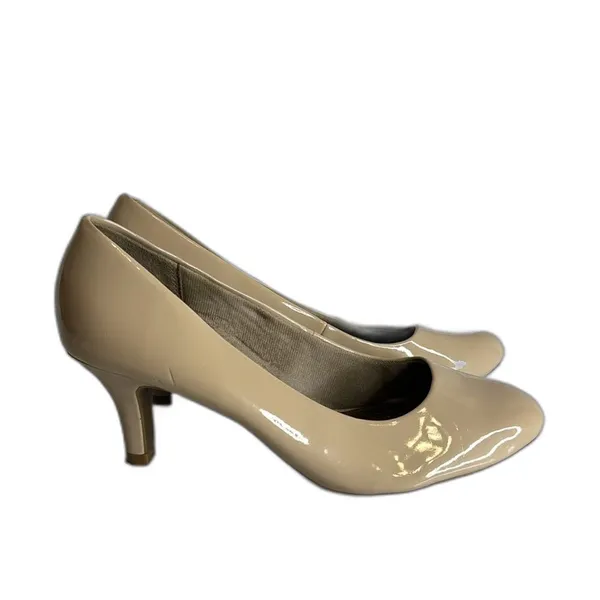 LifeStride Womens Parigi Pumps Beige Faux Leather Kitten Heels 8.5 M - Image 3