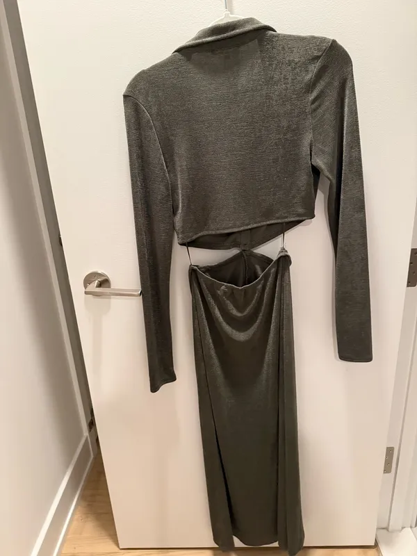 12th Tribe Green Maxi Dress - Image 3