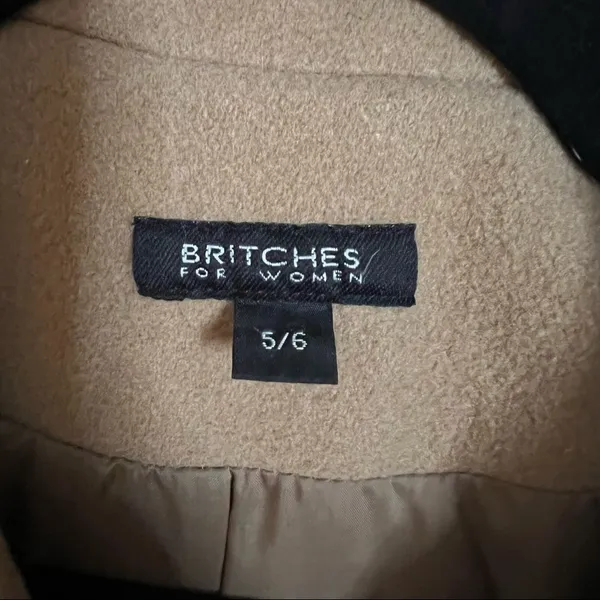 Britches For Women Camel Wool Double Breasted Peacoat - Image 7