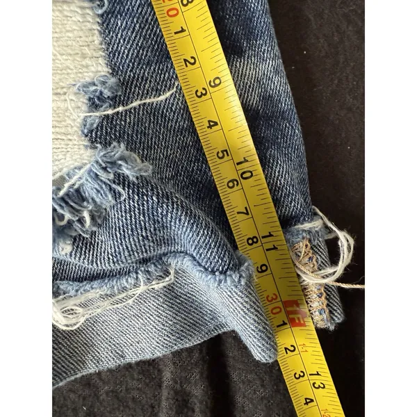 Hollister Shorts Womens 27 Blue High-Rise Short 3 Distressed Denim Cuff‎ Shorts - Image 7