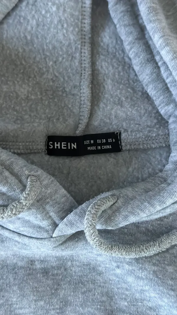 SheIn Cropped cut out hoodie - Image 2