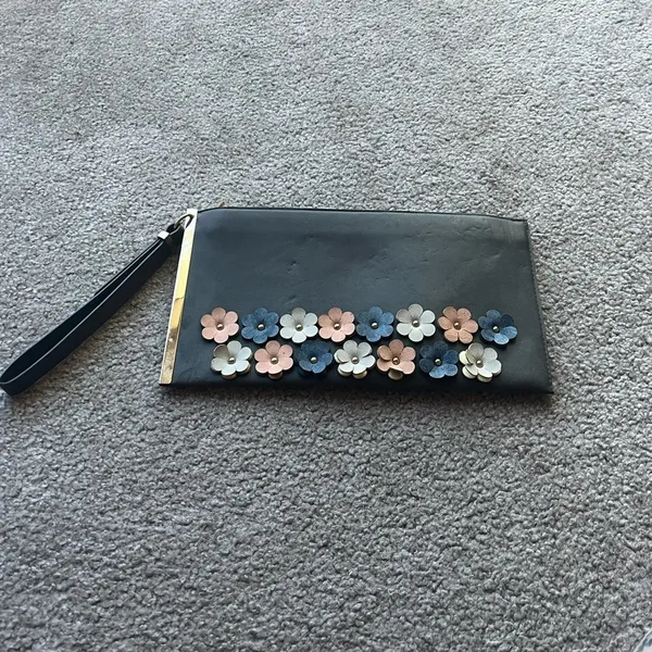 Coquette Floral Applique Wristlet Clutch Pastel Cottagecore Purse - Image 3