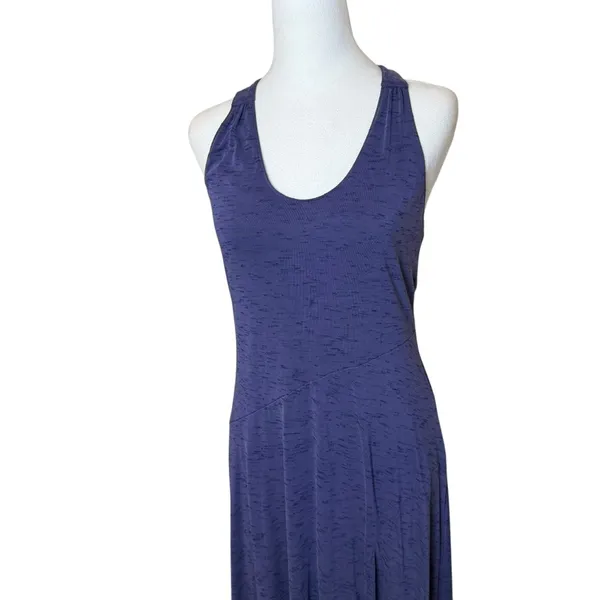 Anthropologie Maeve Melanie‎ Purple Knit Maxi Dress Size S Small Lace Back - Image 5