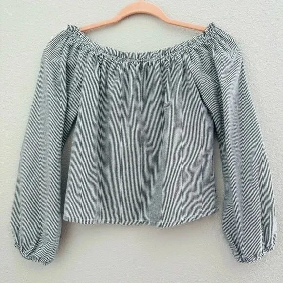 Brandy Melville Striped Off The Shoulder Top‎ - Image 3