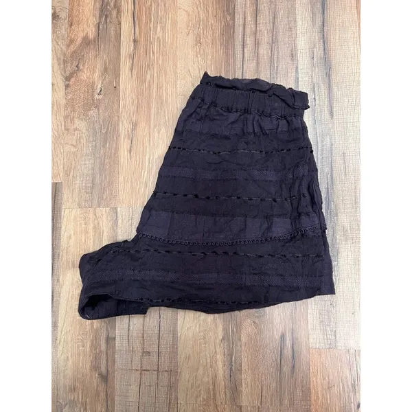 Free People Paloma Blue Boho Embroidered High Waist‎ Shorts XS - Image 3