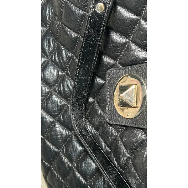 Kate Spade Gold Coast‎ Janica Black Quilted Leather Chain Hobo Shoulder Bag - Image 7