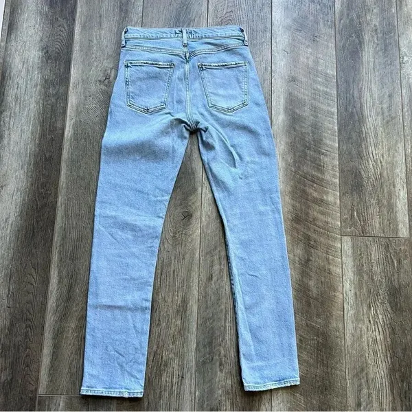 Agolde Vintage Wash Toni Jeans 24 High Rise Light Blue Designer Denim - Image 12