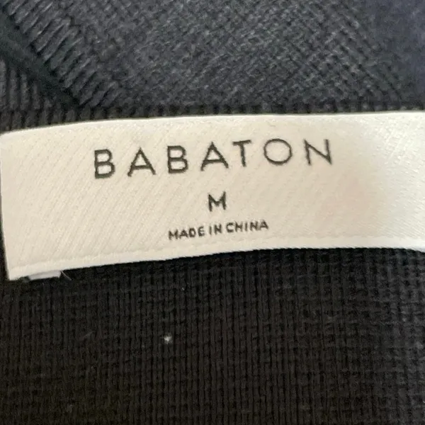 Aritzia Babaton Black Sleeveless Knit Cross Back Square Neck Crop Tank Top Sz M - Image 4