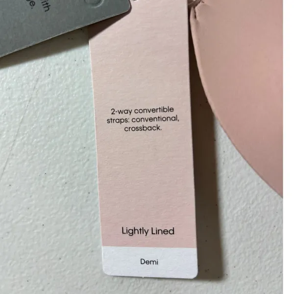 Calvin Klein NWT 32B Sculpt Lightly Lined Demi Bra Pink 2-Way Convertible Straps - Image 9