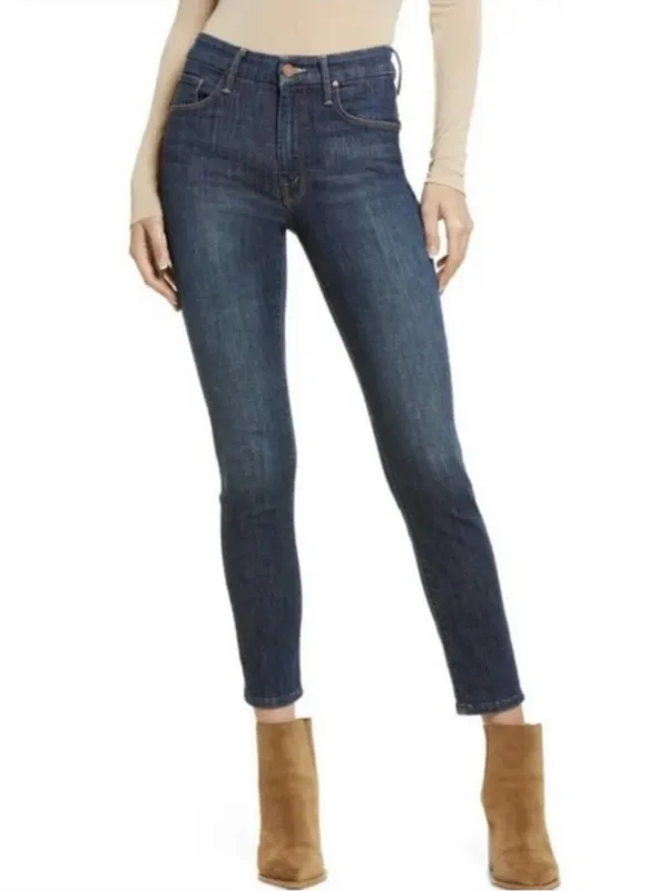 Mother Denim Women’s The Looker Switch It Up Dark Wash Crop Skinny Jeans Size 28 - Image 12
