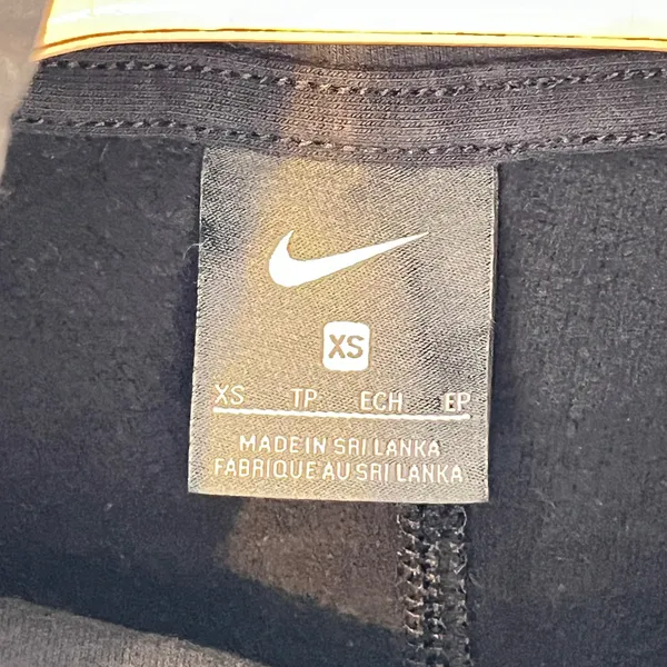 1226 | Nike Funnel Neck Raglan Sleeve Relaxed Athletic‎ Hoodie Black Womens XS - Image 5