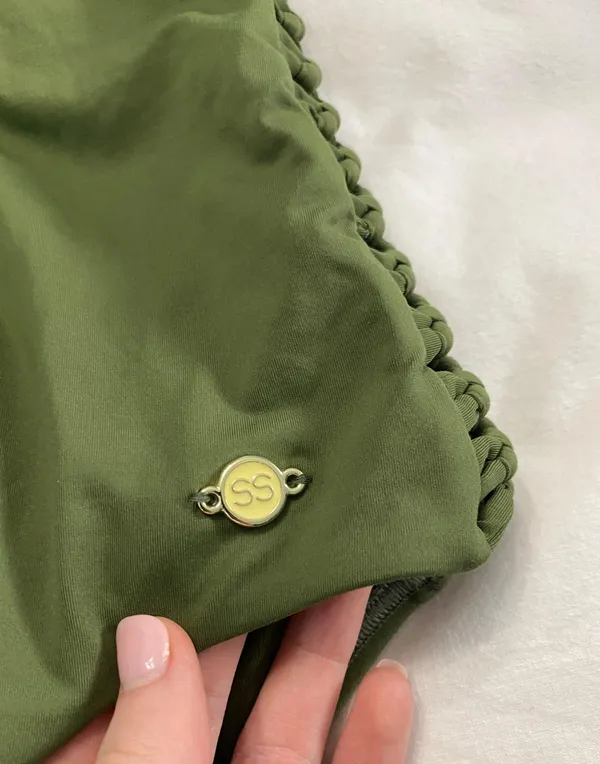 One Piece Sunseeker Green Open Sides Swimsuit - Image 2
