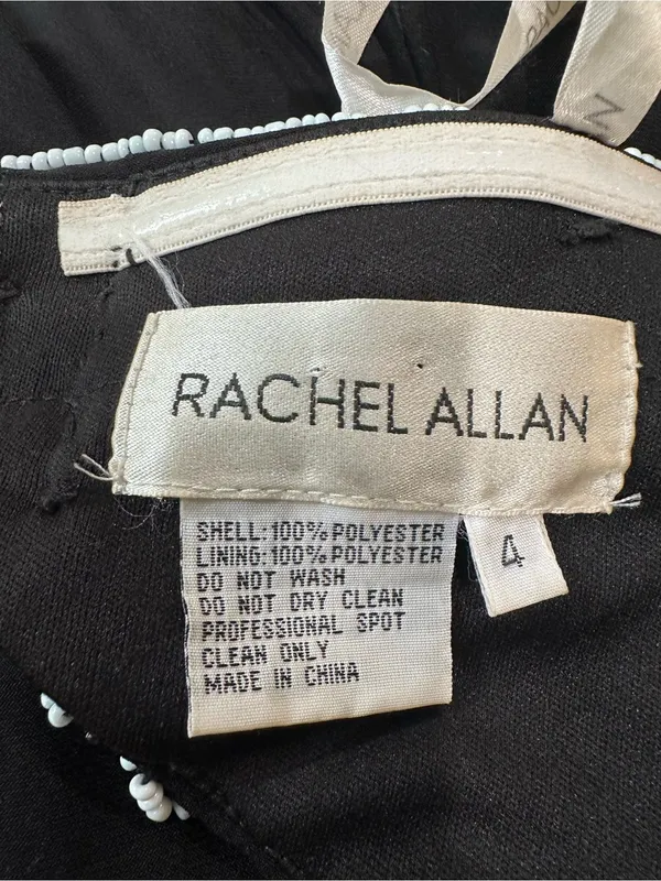 Rachel Allan Beaded Sweetheart Gown with Cutout Back – Size 4 - Image 13
