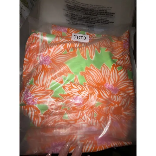 Lilly Pulitzer Fayette Avocado Green Crush Cotton Lawn Skirt‎ 4 - Image 8