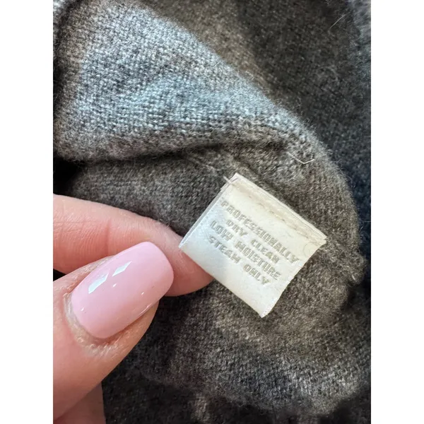 Charter Club 100% Cashmere Turtleneck Sweater Grey Womens Size S Preppy‎ luxury - Image 4