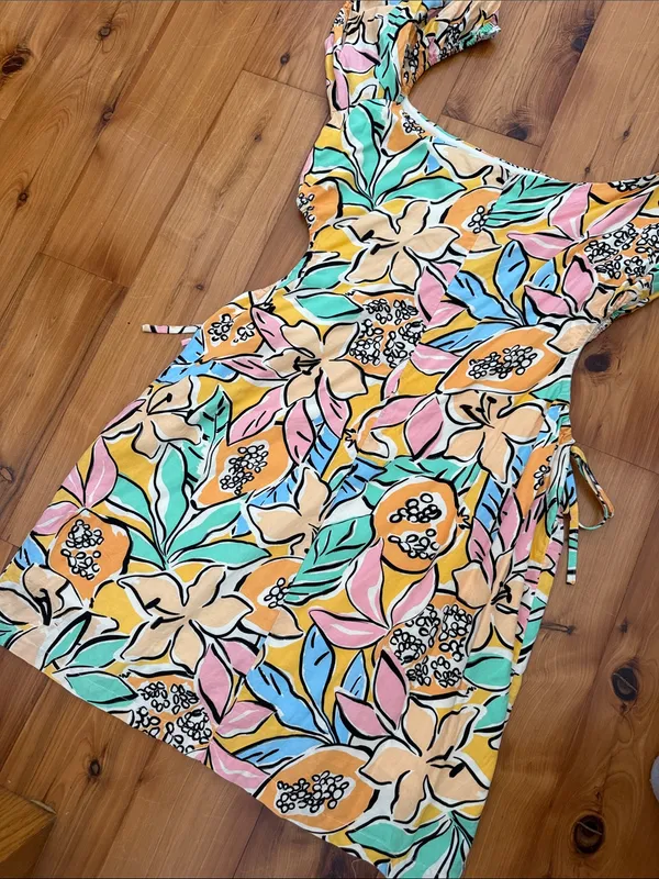ASTR the Label mini talula tropical papaya dress medium - Image 13