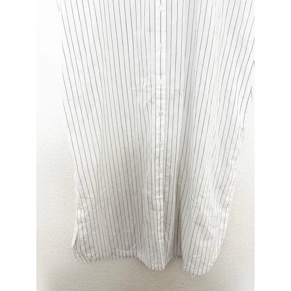 NWT Abercrombie & Fitch Button-Through Midi Shirt Dress Size XL Petite White - Image 10