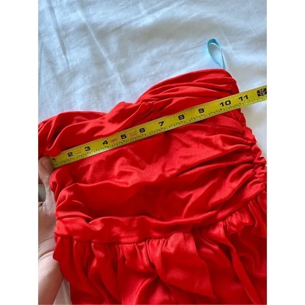 NWT MARCIANO SLEEVELESS MINI DRESS RED Size 2 - Image 4