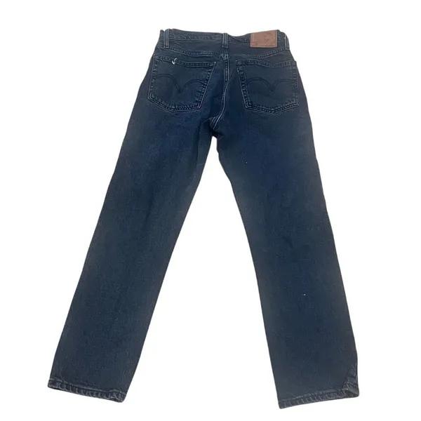 Levi's 501 Women's Jeans Size 25 Dark Blue Straight Fit Standard Denim - Image 6