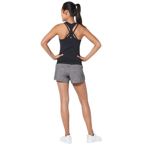 Lululemon Run Times Mid-Rise Short 4" Heather Lux Multi Black - Image 9
