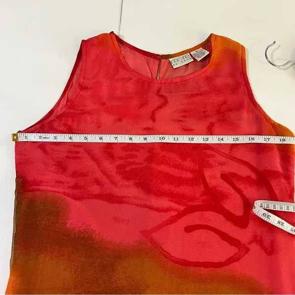 More by Lata Abstract Floral Print Sleeveless Shift Dress Size M - Image 10
