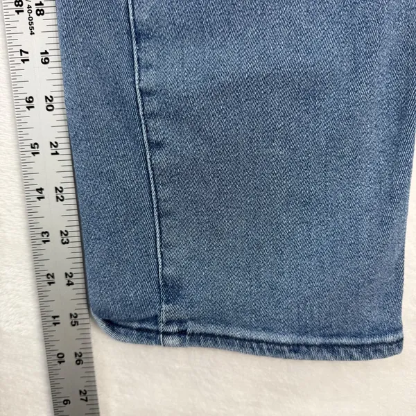 Good American Good Straight High Rise Blue Jeans‎ GS941T Womens Size 4/27 - Image 6