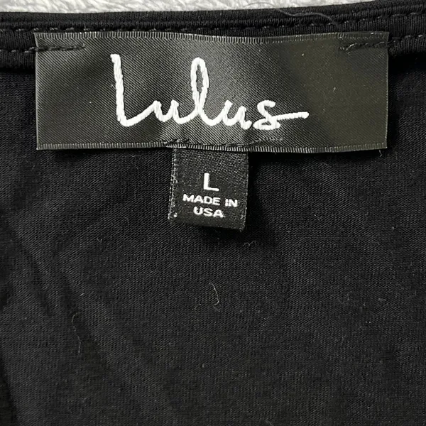 Lulus Garden District Size Large Black 3/4 Sleeve Wrap Maxi Dress Elegant - Image 5