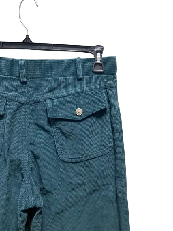 Marc Jacobs Corduroy Wide Leg Pants Teal Green Size 32 Minimalist Preppy Casual - Image 8