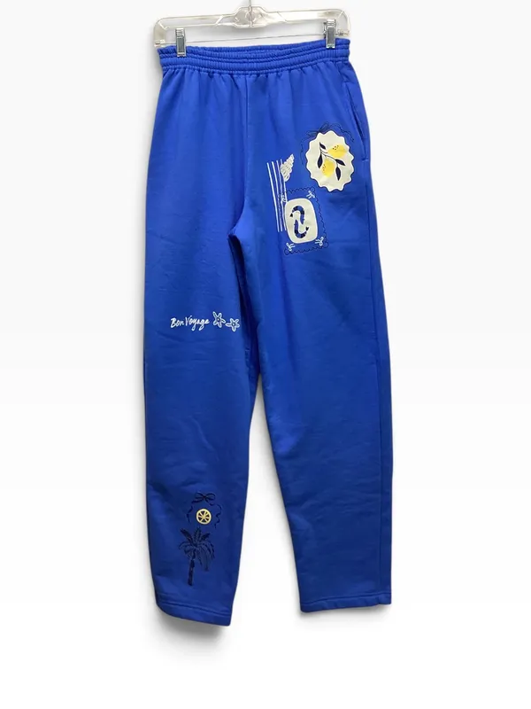 Southern Bliss Santorini patch sweat pants royal blue size Medium - Image 11