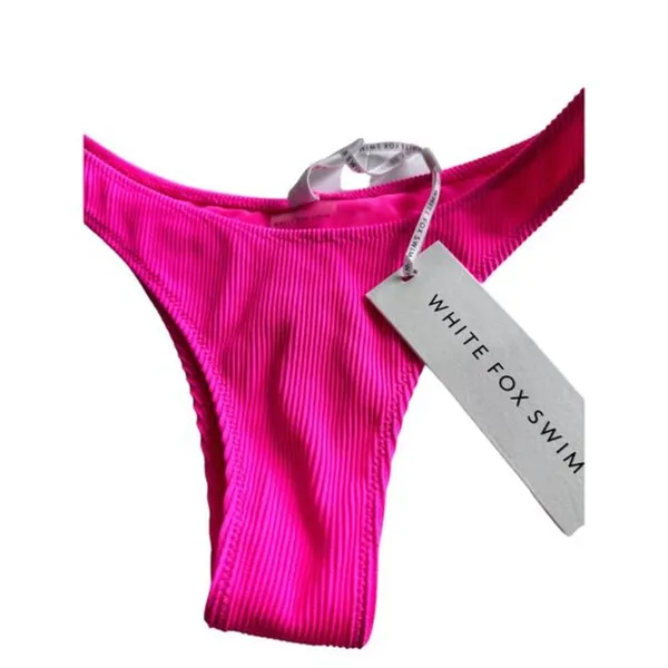 NWT White Fox Swim Del‎ Marcos Swim neon pink Bottoms Small - Image 8