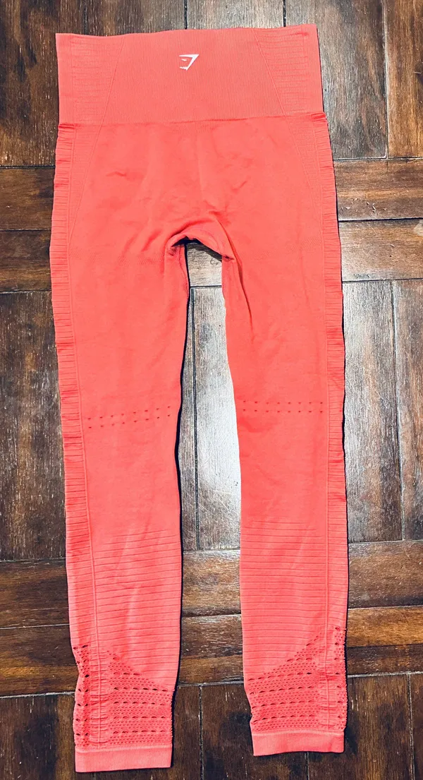 Gymshark NWOT Energy Seamless Leggings - Polka Pink/Coral - S - Image 8