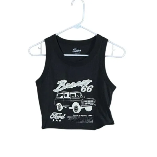 PacSun FORD Bronco '66 Gray Tank Top size M - Image 4