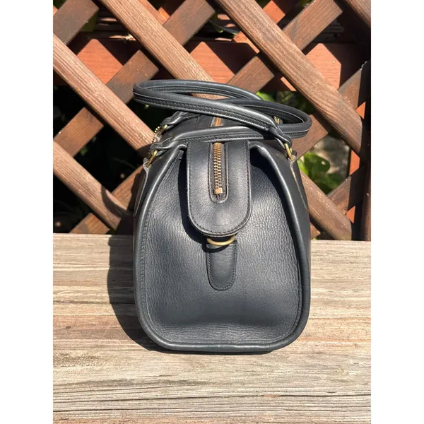 Coach Vintage Broadway Satchel Navy Blue Speedy Leather - Image 2