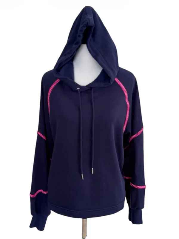 Evereve Harper Whipstitch Hooded Sweatshirt Size Small - Image 2