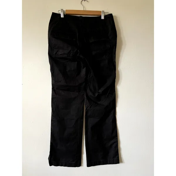 Free People black cargo pants Size 4 100% cotton DR - Image 3