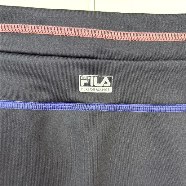 Fila Women's Black‎ Golf Skort with Pink and Blue Accents Sz XS - Image 6