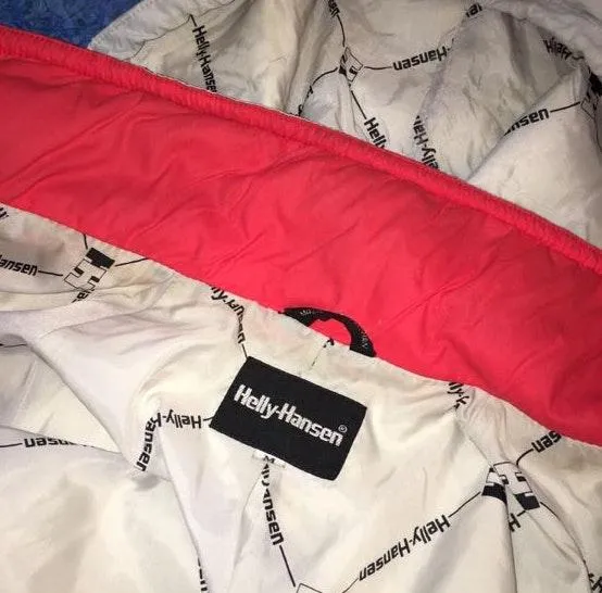 Helly Hansen RED BLACK + BEIGE WINDBREAKER JACKET - Image 3